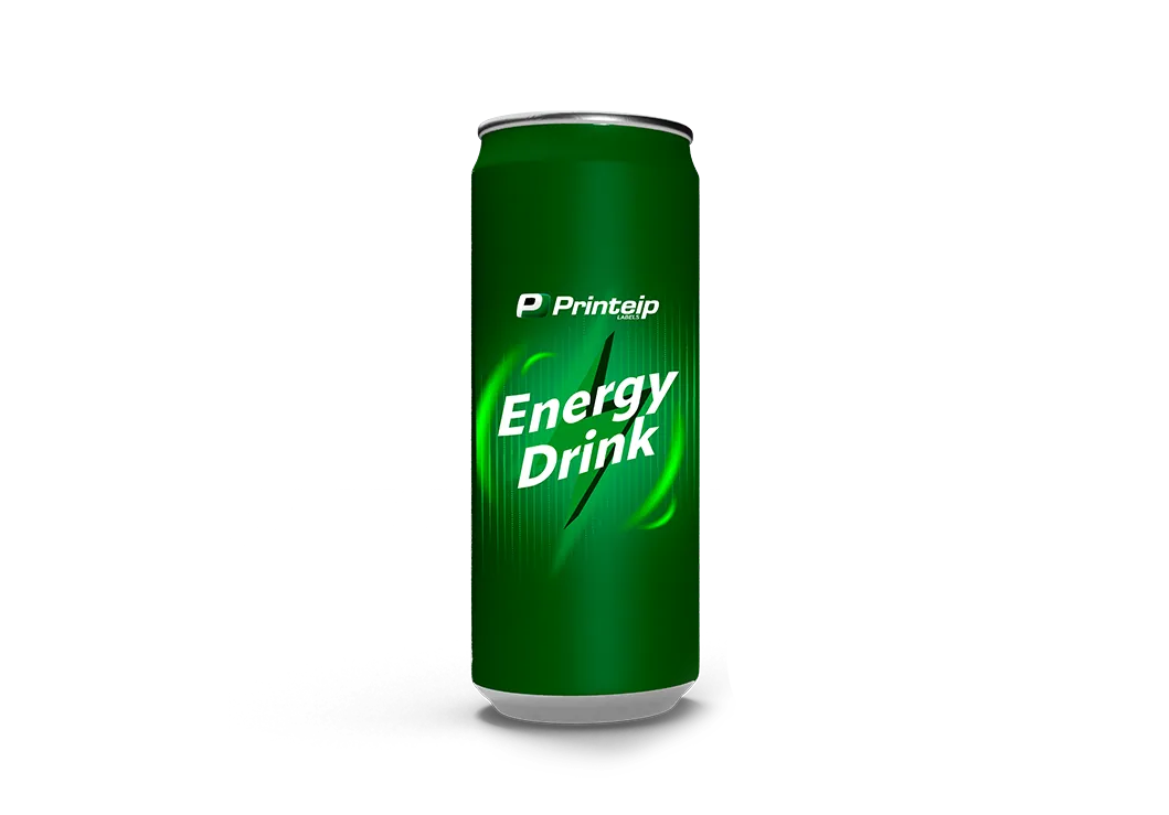Lata verde de energético — sleeve